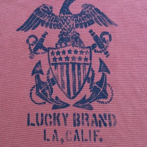 Lucky Brand Long-sleeved T-shirt XXL Cranberry Red - Picture 1 of 13